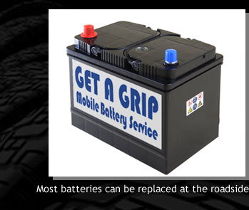 Most batteries can be replaced at the roadside